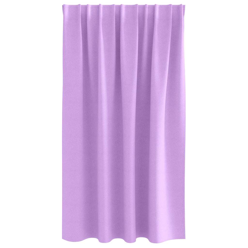 Mørkleggende Gardiner med Ringer 2 pcs Lilla 140 x 140 cm vidaXL
