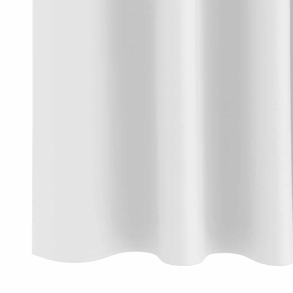 Mørkleggende Gardiner med Ringer 2 pcs Klart hvit 140 x 140 cm vidaXL