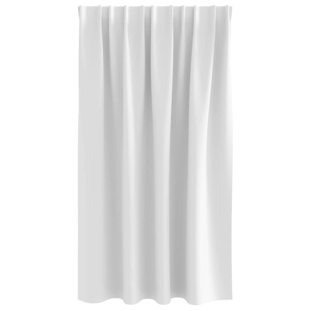 Mørkleggende Gardiner med Ringer 2 pcs Klart hvit 140 x 140 cm vidaXL