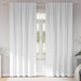 Mørkleggende Gardiner med Ringer 2 pcs Klart hvit 260 x 140 cm