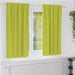 Mørkleggende Gardiner med Ringer 2 pcs grønn 175 x 140 cm