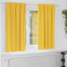 Mørkleggende Gardiner med Ringer 2 pcs Sennepsgul 175 x 140 cm