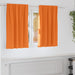 Mørkleggende Gardiner med Ringer 2 pcs Lys Oransje 140 x 140 cm vidaXL