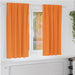 Mørkleggende Gardiner med Ringer 2 pcs Oransje 175 x 140 cm