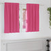 Mørkleggende Gardiner med Ringer 2 pcs Lys Rosa 140 x 140 cm