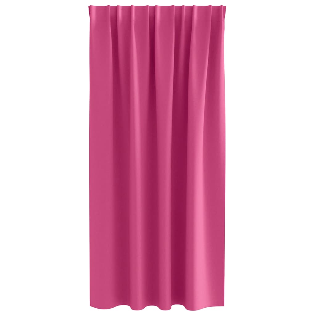 Mørkleggende Gardiner med Ringer 2 pcs Lys Rosa 175 x 140 cm