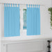 Mørkleggende Gardiner med Ringer 2 pcs Lys blå 140 x 140 cm