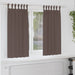 Mørkleggende Gardiner med Ringer 2 pcs Mørk brun 175 x 140 cm