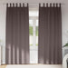 Mørkleggende Gardiner med Ringer 2 pcs Mørk brun 260 x 140 cm