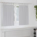 Mørkleggende Gardiner med Ringer 2 pcs Lysegrå 140 x 140 cm