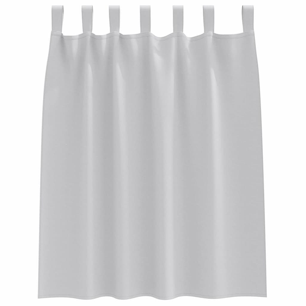 Mørkleggende Gardiner med Ringer 2 pcs Lysegrå 140 x 140 cm