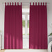 Mørkleggende Gardiner med Ringer 2 pcs Vinrød 225 x 140 cm