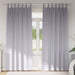 Mørkleggende Gardiner med Ringer 2 pcs Metall Grå 225 x 140 cm