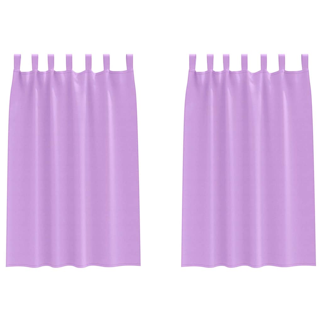 Mørkleggende Gardiner med Ringer 2 pcs Lilla 175 x 140 cm