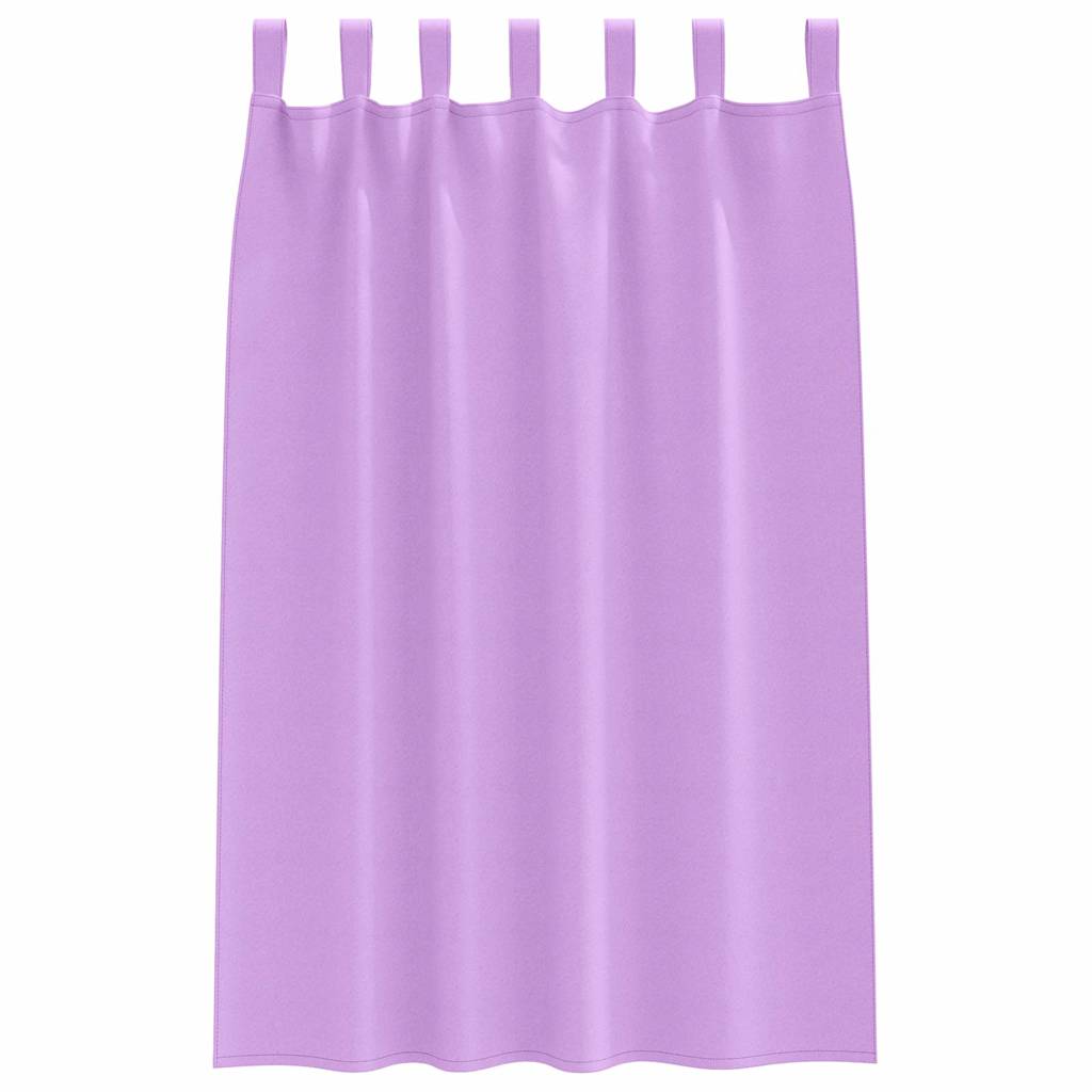 Mørkleggende Gardiner med Ringer 2 pcs Lilla 175 x 140 cm