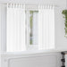 Mørkleggende Gardiner med Ringer 2 pcs Ren Hvit 175 x 140 cm