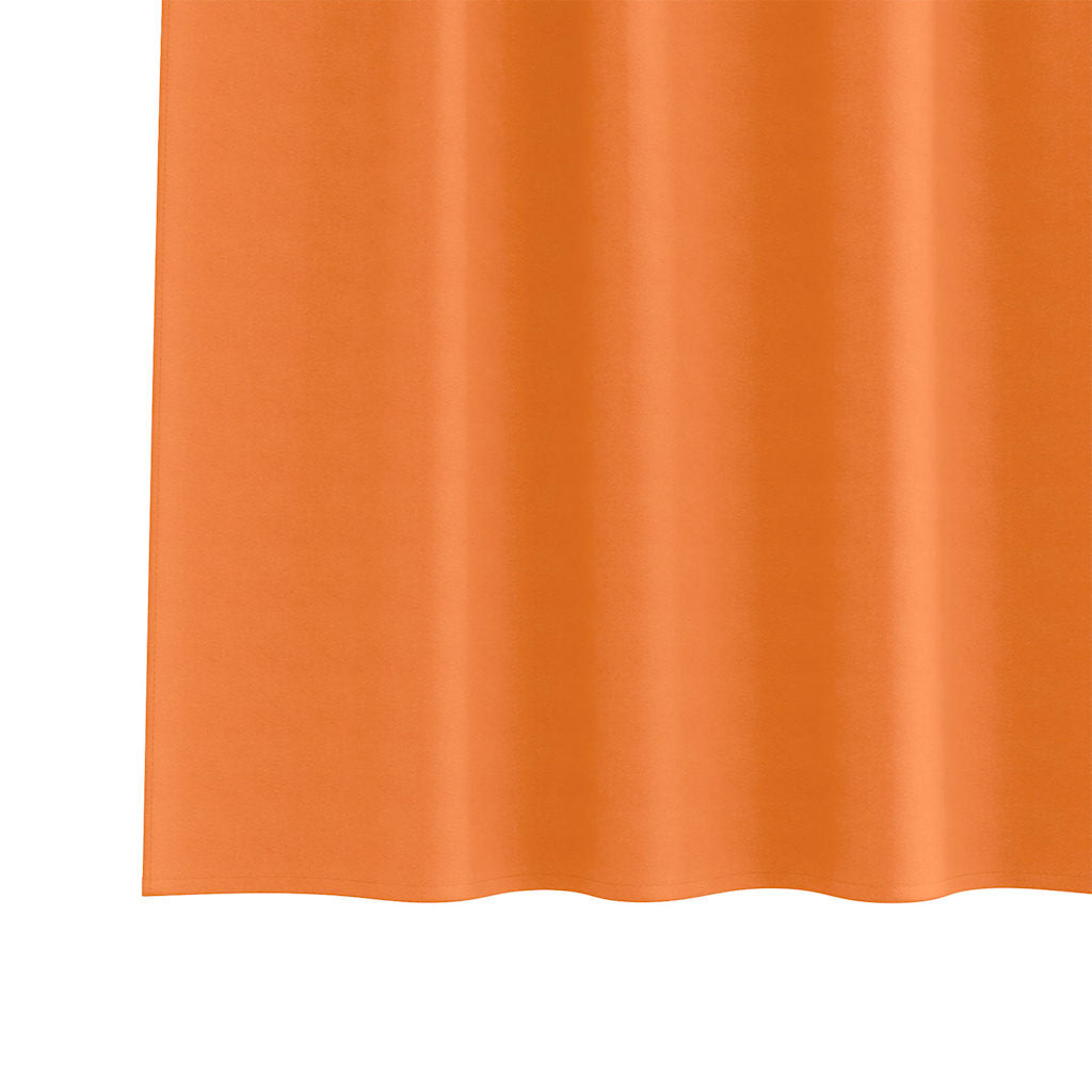 Mørkleggende Gardiner med Ringer 2 pcs Lys Oransje 175 x 140 cm