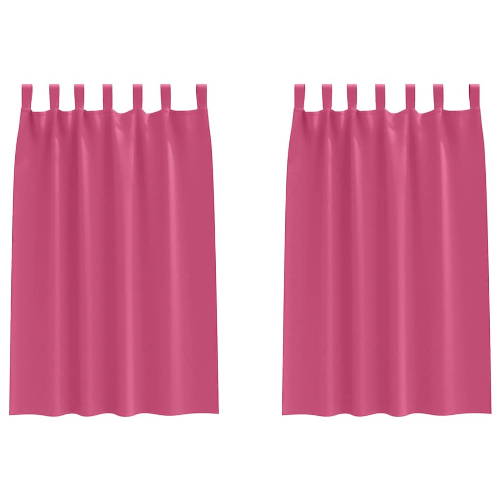 Mørkleggende Gardiner med Ringer 2 pcs Lys Rosa 175 x 140 cm