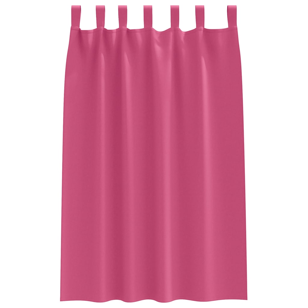Mørkleggende Gardiner med Ringer 2 pcs Lys Rosa 175 x 140 cm