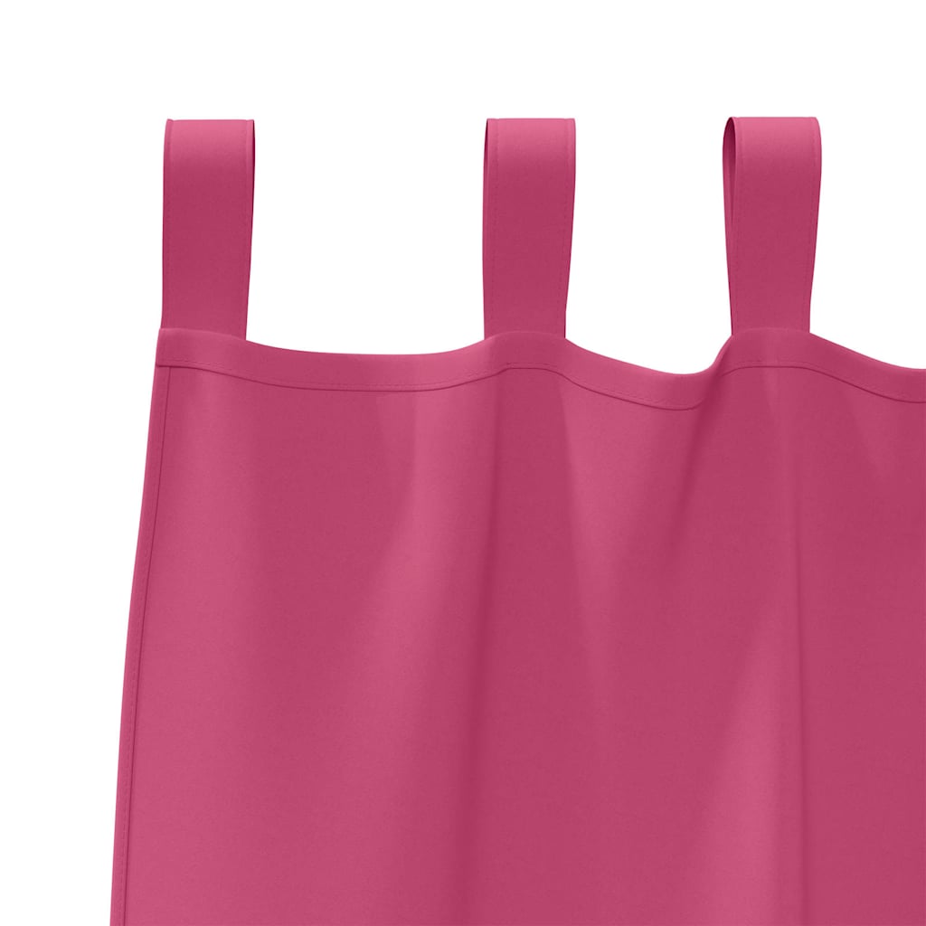 Mørkleggende Gardiner med Ringer 2 pcs Lys Rosa 225 x 140 cm