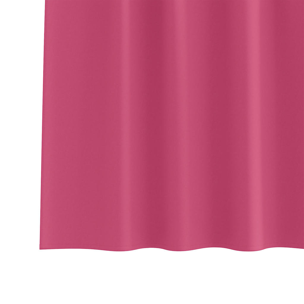 Mørkleggende Gardiner med Ringer 2 pcs Lys Rosa 225 x 140 cm