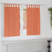 Mørkleggende Gardiner med Ringer 2 pcs Terrakotta 140 x 140 cm