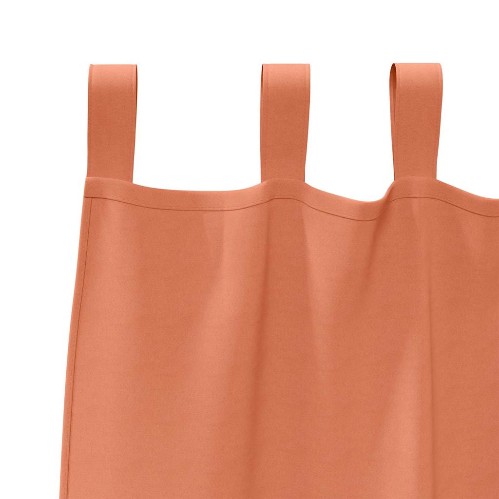 Mørkleggende Gardiner med Ringer 2 pcs Terrakotta 245 x 140 cm