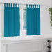 Mørkleggende Gardiner med Ringer 2 pcs Turkis 140 x 140 cm