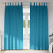 Mørkleggende Gardiner med Ringer 2 pcs Turkis 225 x 140 cm