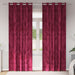 Fløyel Gardiner med gardiner 2 pcs Vinrød 225 x 140 cm Fløyel