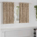 Fløyel Gardiner 2 pcs champagne 140 x 140 cm Fløyel