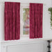 Fløyel Gardiner med gardiner 2 pcs Vinrød 175 x 140 cm Fløyel