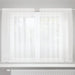 Blondegardin med gardiner Hvit 150 x 160 cm Polyester