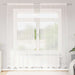 Blondegardin med gardiner Blomster Hvit 200 x 150 cm Polyester