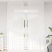 Blondegardin med gardiner Blomster Hvit 300 x 150 cm Polyester