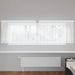 Blondegardin med gardiner Blomster Hvit 100 x 300 cm Polyester