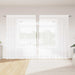 Blondegardin med gardiner Blomster Hvit 200 x 300 cm Polyester