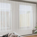 Blondegardin med gardiner Hvit 900 x 240 cm Polyester