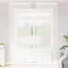 Blondegardin med gardiner Blomster Hvit 280 x 150 cm Polyester