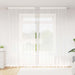 Blondegardin med gardiner Blomster Hvit 280 x 200 cm Polyester