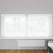 Blondegardin med gardiner Hvit 300 x 140 cm Polyester
