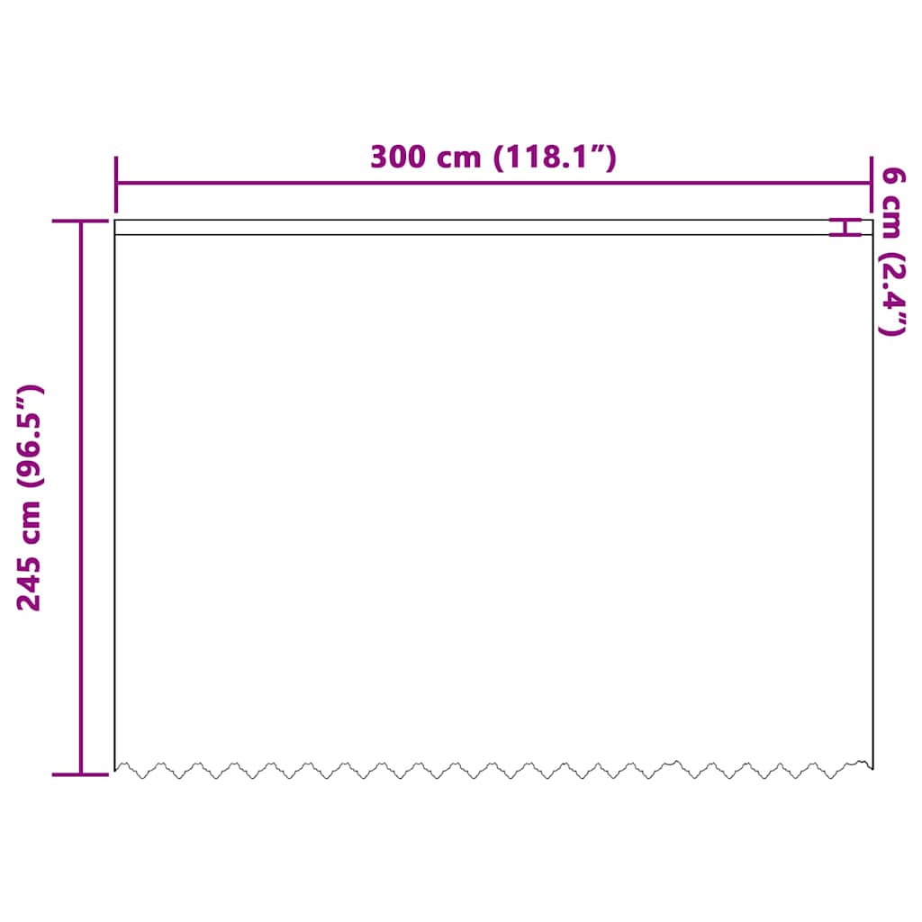 Blondegardin med gardiner Hvit 300 x 245 cm Polyester