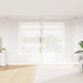 Blondegardin med gardiner Blomster Hvit 300 x 300 cm Polyester