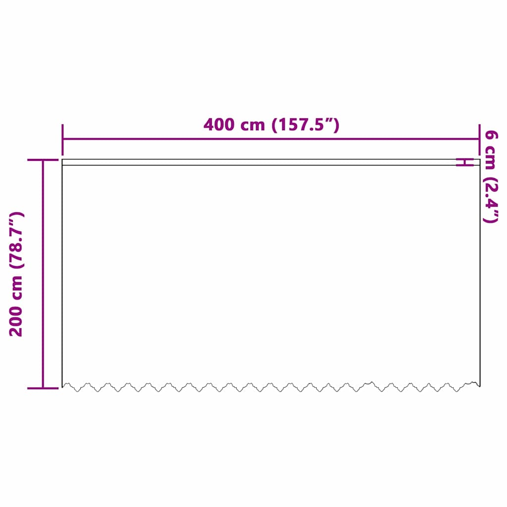 Blondegardin med gardiner Blomster Hvit 200 x 400 cm Polyester
