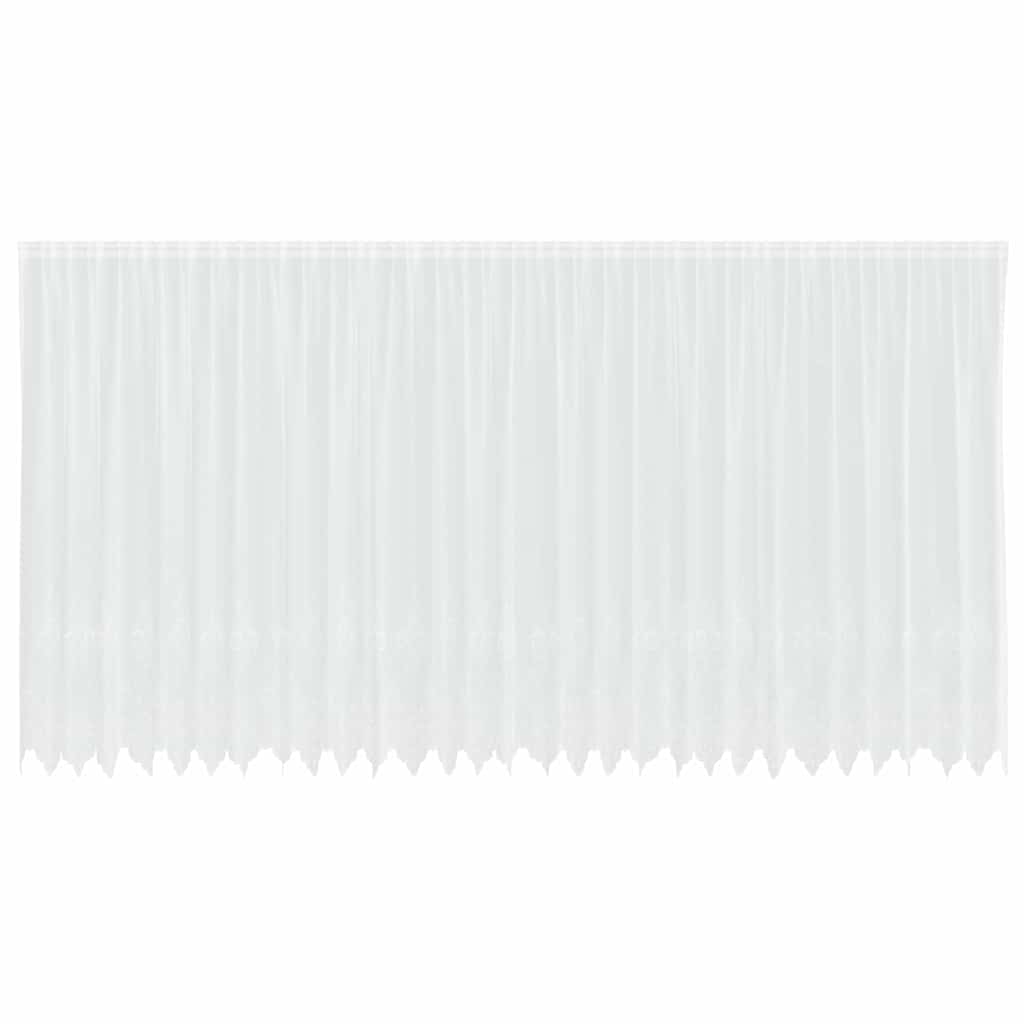 Blondegardin med gardiner Hvit 750 x 240 cm Polyester
