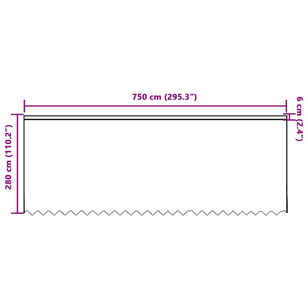 Blondegardin med gardiner Blomster Hvit 280 x 750 cm Polyester