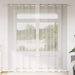 Voile Gardin med gardiner 2 pcs Krem 245 x 140 cm Polyester