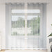 Voile Gardin med gardiner 2 pcs Mørkegrå 245 x 140 cm Polyester