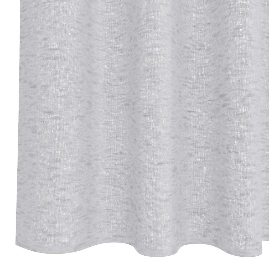 Voile Gardin med gardiner 2 pcs Lysegrå 140 x 140 cm Polyester
