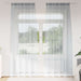 Voile Gardin med gardiner 2 pcs Mørkegrå 260 x 140 cm Polyester